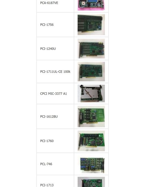 pca-6187ve / pci-1756/pci-1240u/pci-1711ul-ce 100k/mic-3377 a1/pci-1612bu/pci-1760/pcl-746/pci-1713/pcl-818l-b for advantech
pca-6187ve / pci-1756/pci-1240u/pci-1711ul-ce 100k/mic-3377 a1/pci-1612bu/pci-1760/pcl-746/pci-1713/pcl-818l-b for advantech