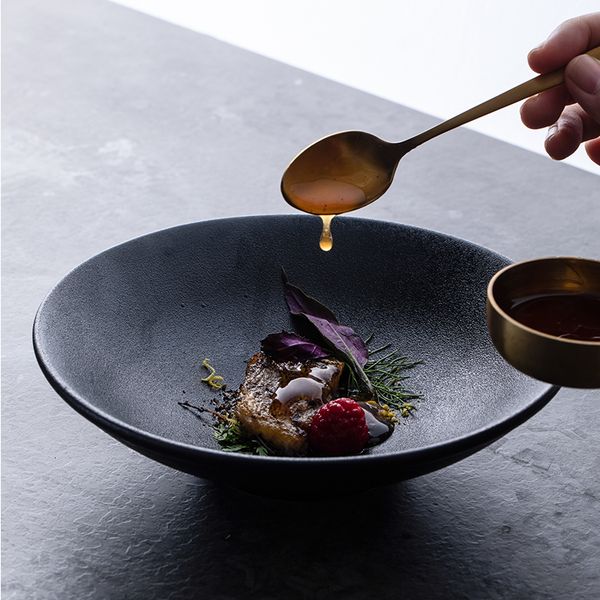 european style household hat bowl, black noodle bowl, soup bowl ceramic, vegetable, fruit, salad bowl, noodle bowl
european style household hat bowl, black noodle bowl, soup bowl ceramic, vegetable, fruit, salad bowl, noodle bowl