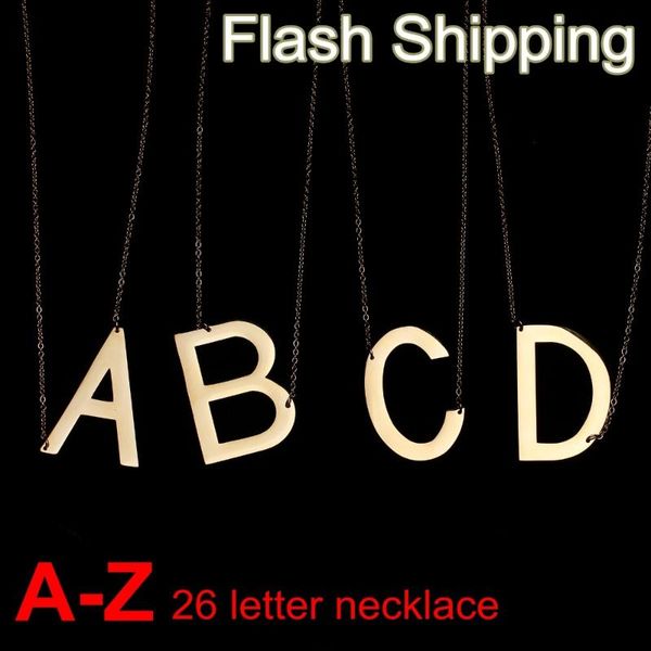 gold silver color large 26 letter alphabet pendant necklace combination initial charm women jewelry
gold silver color large 26 letter alphabet pendant necklace combination initial charm women jewelry