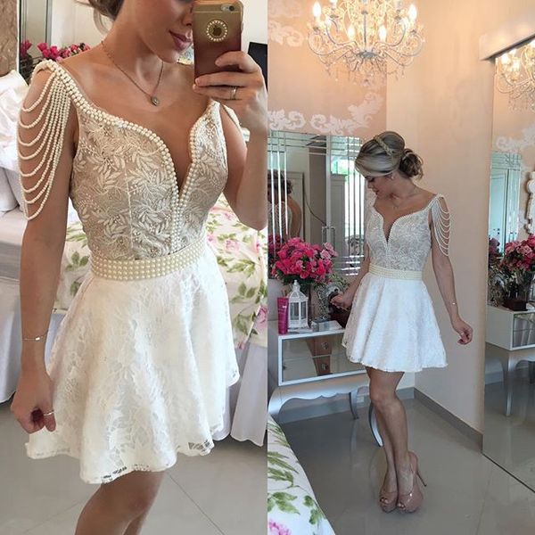 ivory 2019 elegant cocktail dresses a-line v-neck short mini embroidery pearls party plus size homecoming dresses, White;black
ivory 2019 elegant cocktail dresses a-line v-neck short mini embroidery pearls party plus size homecoming dresses, White;black