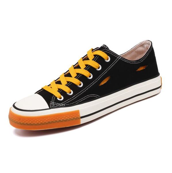summer breathable high cut men canvas shoes fashion patchwork colorful mens designer shoes lace up casual school shoes men, Black
summer breathable high cut men canvas shoes fashion patchwork colorful mens designer shoes lace up casual school shoes men, Black