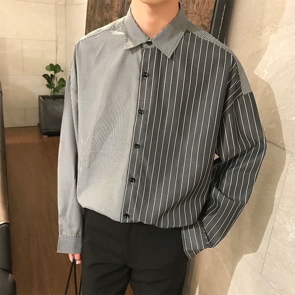 flash sale korean summer neutral style concise irregularity stylish split joint stripe loose shirt men male brand fashion shirts, White;black
flash sale korean summer neutral style concise irregularity stylish split joint stripe loose shirt men male brand fashion shirts, White;black