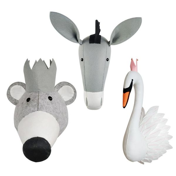 Plush Stuffed Animal Wall Mount 3D Felt Cute Animal Doll For Nursery School Children Room Decoration
Plush Stuffed Animal Wall Mount 3D Felt Cute Animal Doll For Nursery School Children Room Decoration