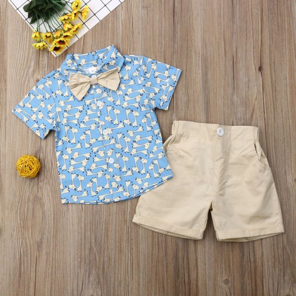 fashion kids baby boy summer suit wedding gentleman giraffe t-shirt shorts gentle outfits set, White
fashion kids baby boy summer suit wedding gentleman giraffe t-shirt shorts gentle outfits set, White