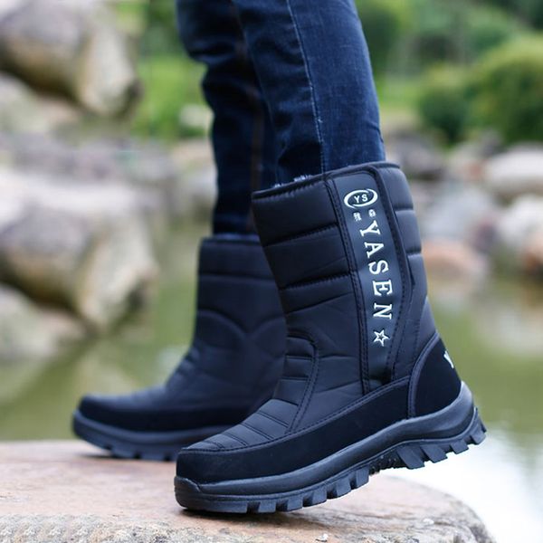 men snow boots camouflage platform men winter shoes warm non-slip waterproof winter boots for -40 degrees, Black
men snow boots camouflage platform men winter shoes warm non-slip waterproof winter boots for -40 degrees, Black
