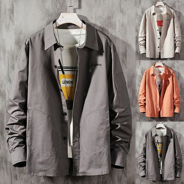 men shirt's casual fashion patchwork lapel pockets long sleeve camisa masculina shirt camisa social masculina, White;black
men shirt's casual fashion patchwork lapel pockets long sleeve camisa masculina shirt camisa social masculina, White;black