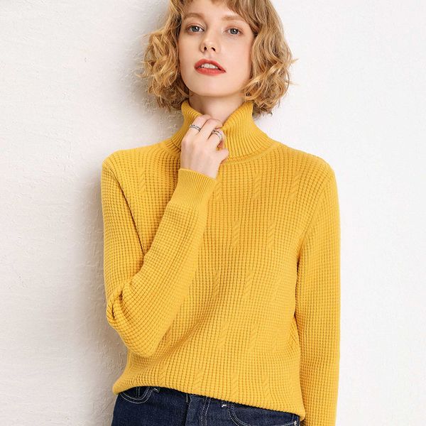 sherhure 2020 autumn knitting pull long sleeve turtleneck women pink sweater and pullovers femme tricot, White;black
sherhure 2020 autumn knitting pull long sleeve turtleneck women pink sweater and pullovers femme tricot, White;black