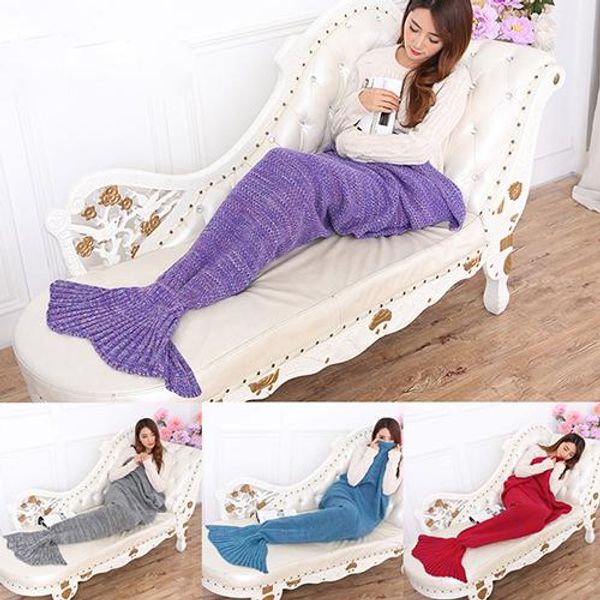 super soft long fleece knitting handmade fish mermaids tail shape sofa bed sleeping bag quilt blanket sleeping wrap bag
super soft long fleece knitting handmade fish mermaids tail shape sofa bed sleeping bag quilt blanket sleeping wrap bag