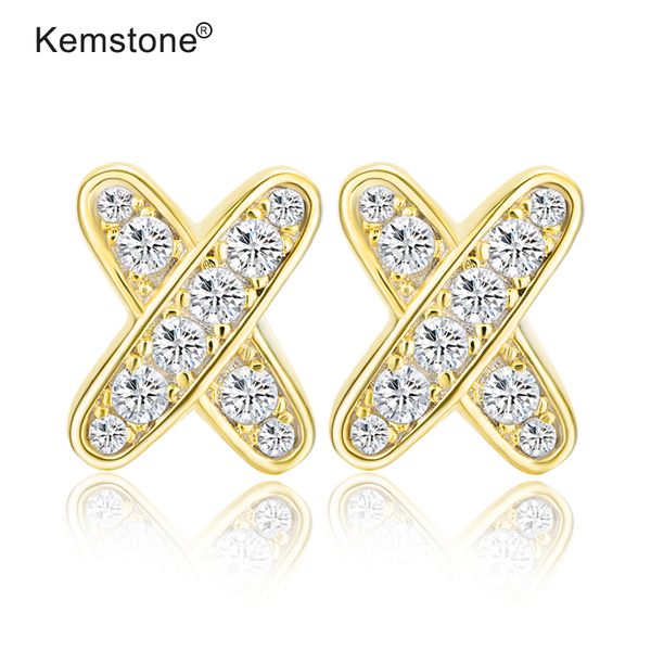 kemstone stylish silver 925 cubic zirconia x shape gold silver color women stud earrings jewerly gift, Golden;silver
kemstone stylish silver 925 cubic zirconia x shape gold silver color women stud earrings jewerly gift, Golden;silver