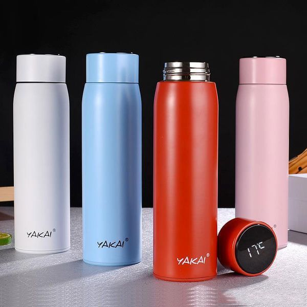 fashion creative temperature display smart vacuum flask double walled straight 304 stainless steel water bottle for young people 500ml
fashion creative temperature display smart vacuum flask double walled straight 304 stainless steel water bottle for young people 500ml