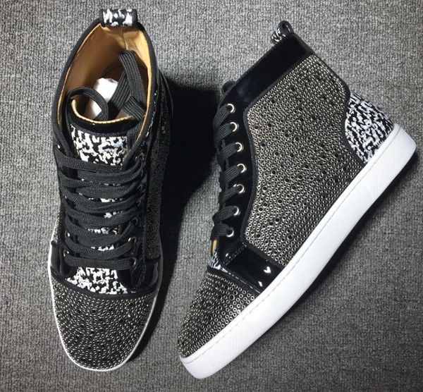 2019 new red bottom spikes sneakers shoes women men designer flat casual party wedding dress walking casual shoes eu35-47 with box c32, Black
2019 new red bottom spikes sneakers shoes women men designer flat casual party wedding dress walking casual shoes eu35-47 with box c32, Black