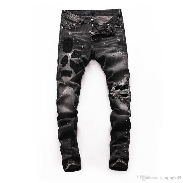 mens designer jeans new amiri fashion trend jeans luxury hole black pants hip hop rock revival sweatpants slim locomotive pants, Blue
mens designer jeans new amiri fashion trend jeans luxury hole black pants hip hop rock revival sweatpants slim locomotive pants, Blue