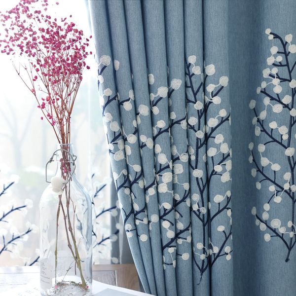 modern pastoral embroidery thickened cotton shading curtains for living dining room bedroom
modern pastoral embroidery thickened cotton shading curtains for living dining room bedroom