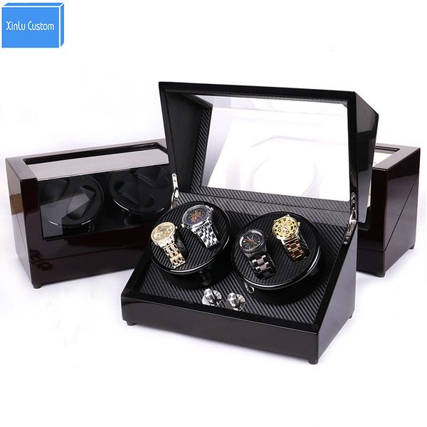 watch winders for automatic watches 4 color 4 watches rotate display japan mabuchi motor wood leather knob case display cabinet, Black;blue
watch winders for automatic watches 4 color 4 watches rotate display japan mabuchi motor wood leather knob case display cabinet, Black;blue