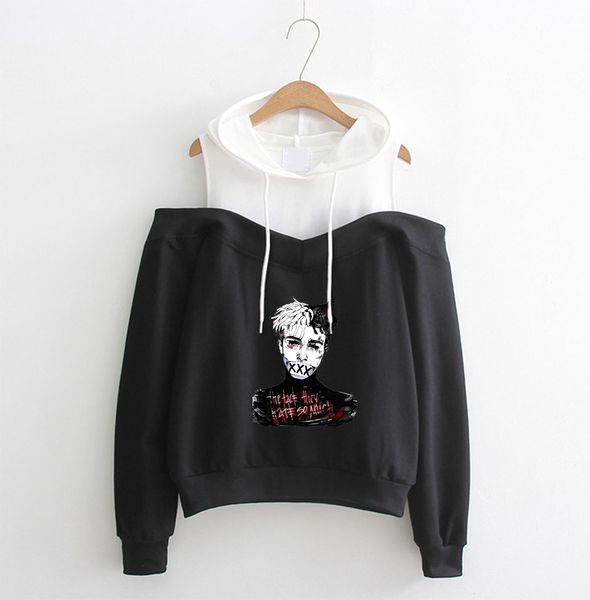 xxxtentacion hoodies sweatshirt in women's outwear exclusive 2018 new fashion casual off-shoulder hoodies sweatshirt wy18, Black
xxxtentacion hoodies sweatshirt in women's outwear exclusive 2018 new fashion casual off-shoulder hoodies sweatshirt wy18, Black