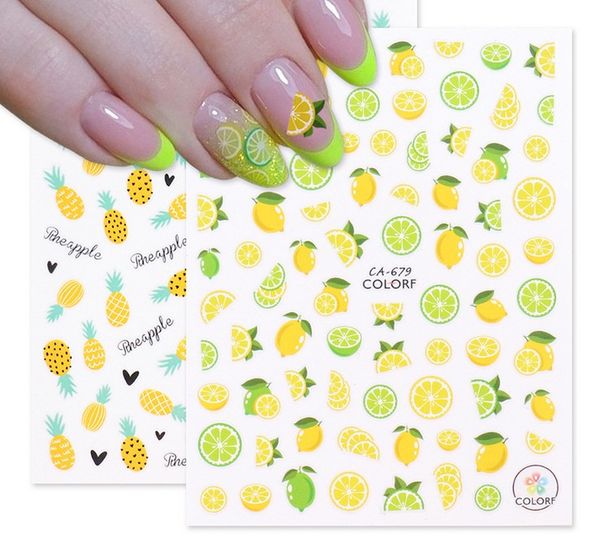 summer fruit nail stickers set 3d self-adhesive stickers for women girls kids diy nail salon manicure tip, Black
summer fruit nail stickers set 3d self-adhesive stickers for women girls kids diy nail salon manicure tip, Black