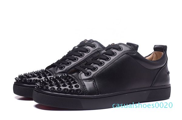 men&womem high-end custom black rivets casual shoe outdoor low genuine leather red bottom sneaker size:36-46 qa20
men&womem high-end custom black rivets casual shoe outdoor low genuine leather red bottom sneaker size:36-46 qa20