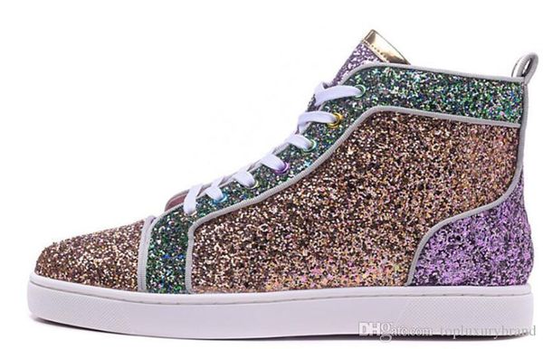 multicolored glitter leather sneakers homme red bottom spikes shoes,women red soles sneakers high boots fashion trainers shoe, Black
multicolored glitter leather sneakers homme red bottom spikes shoes,women red soles sneakers high boots fashion trainers shoe, Black