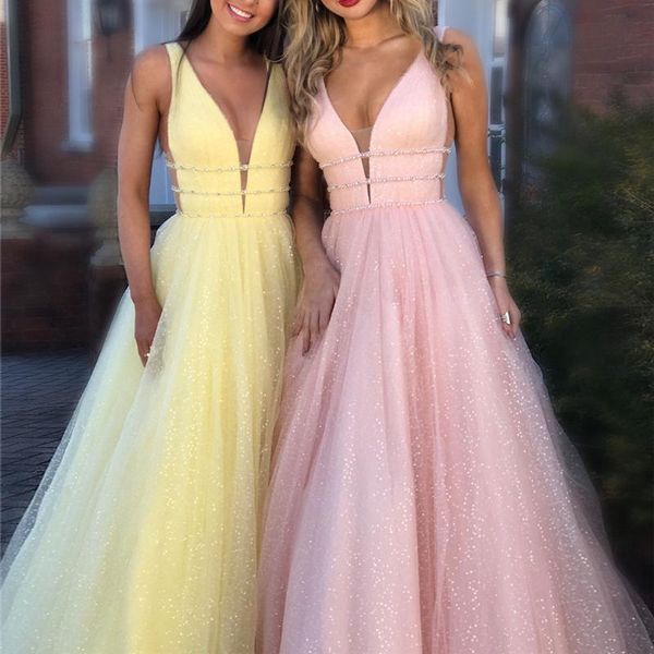 shiny pink light yellow prom dresses long 2020 deep v neck backless sweep train charming formal evening party gowns vestido de noche custom, Black;red
shiny pink light yellow prom dresses long 2020 deep v neck backless sweep train charming formal evening party gowns vestido de noche custom, Black;red