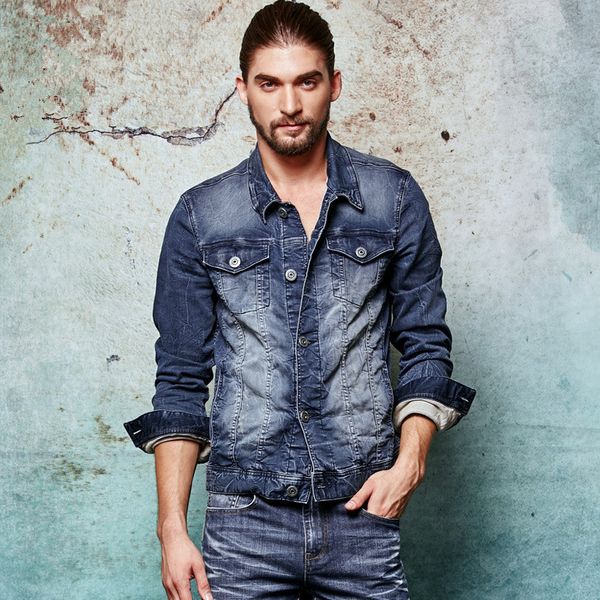men's wased 2020 tie dye slim fit denim spring knitted stretch jean jacket men fashion cowboy cotton outerwear for male, Black;brown
men's wased 2020 tie dye slim fit denim spring knitted stretch jean jacket men fashion cowboy cotton outerwear for male, Black;brown