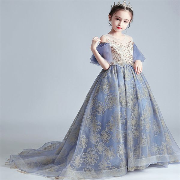 2020 high-quality exquisite design children girls birthday evening party princess long tail dress kids model performance dress, Red;yellow
2020 high-quality exquisite design children girls birthday evening party princess long tail dress kids model performance dress, Red;yellow