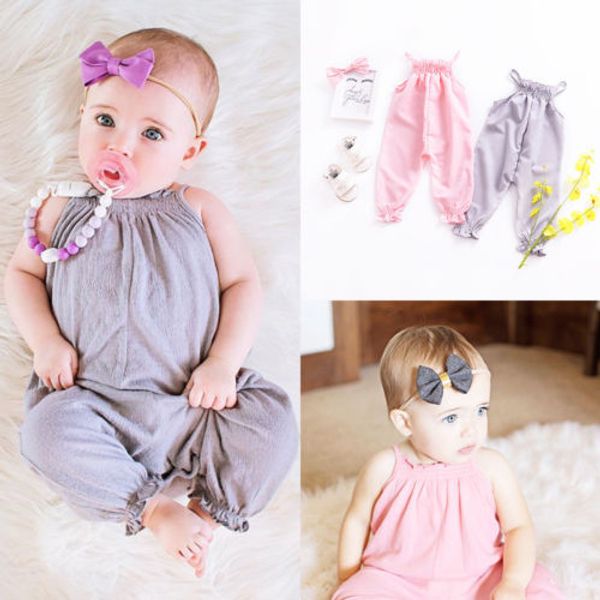 new style summer pink&gray rompers kids baby girl clothes strap romper infant casual loose sleeveless jumpsuit playsuit outfits, Blue
new style summer pink&gray rompers kids baby girl clothes strap romper infant casual loose sleeveless jumpsuit playsuit outfits, Blue