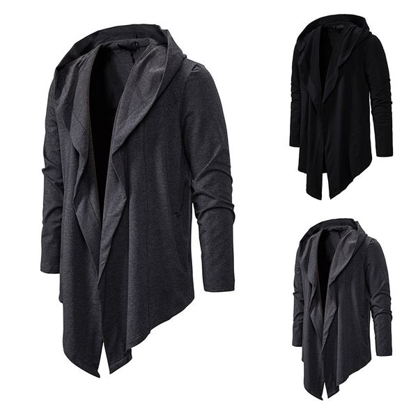 men's jackets 2021 tide cardigan dark long irregular loose jacket hip hop hat streetwear sleeve, Black;brown
men's jackets 2021 tide cardigan dark long irregular loose jacket hip hop hat streetwear sleeve, Black;brown