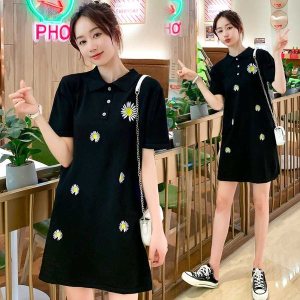 1123# maternity clothes summer short sleeve turn down collar loose stylish floral dress for pregnant women pregnancy clothes, White
1123# maternity clothes summer short sleeve turn down collar loose stylish floral dress for pregnant women pregnancy clothes, White