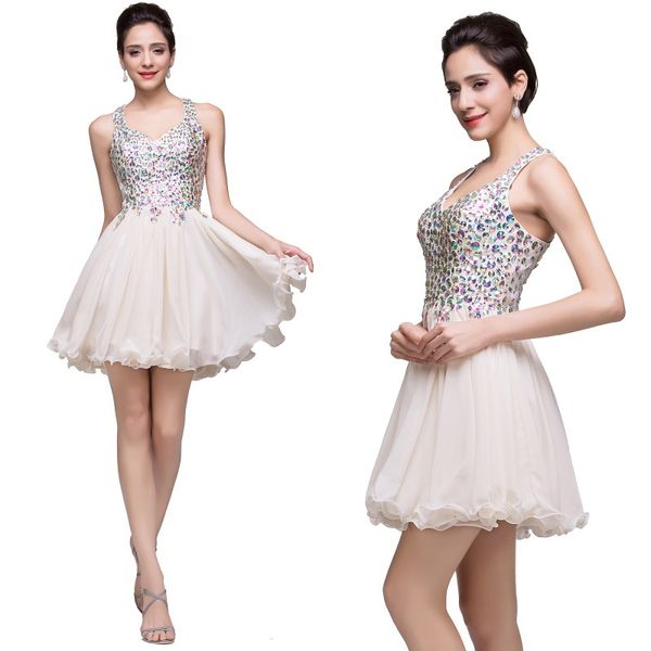gorgeous crystal beaded cocktail dresses scoop neck short party dress mini skirt homecoming beach backless club wear cps168, Black
gorgeous crystal beaded cocktail dresses scoop neck short party dress mini skirt homecoming beach backless club wear cps168, Black