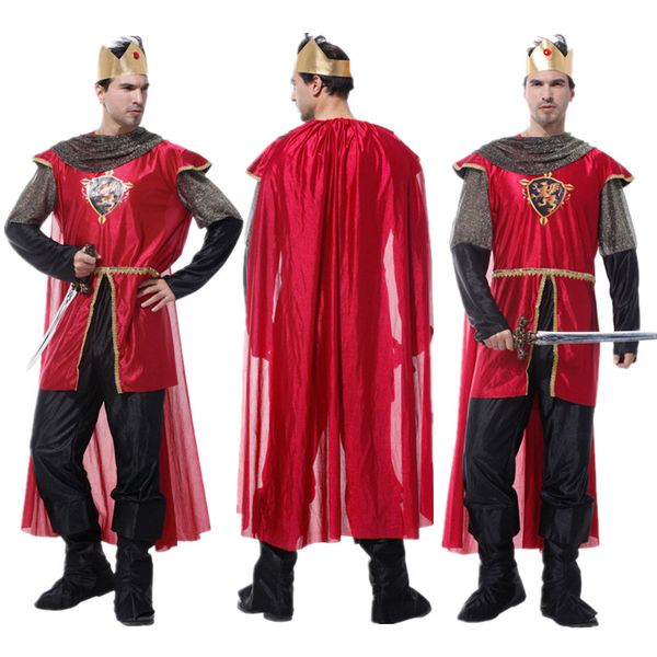 king costume christmas carnival halloween masquerade rome man fancy dress medieval warrior prince cosplay clothes, Black;red
king costume christmas carnival halloween masquerade rome man fancy dress medieval warrior prince cosplay clothes, Black;red