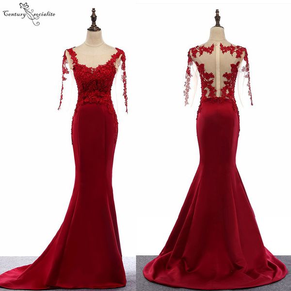burgundy mermaid evening dresses for women 2019 long sleeves lace appliques pearls party gowns long prom dress vestido de festa, White;black
burgundy mermaid evening dresses for women 2019 long sleeves lace appliques pearls party gowns long prom dress vestido de festa, White;black