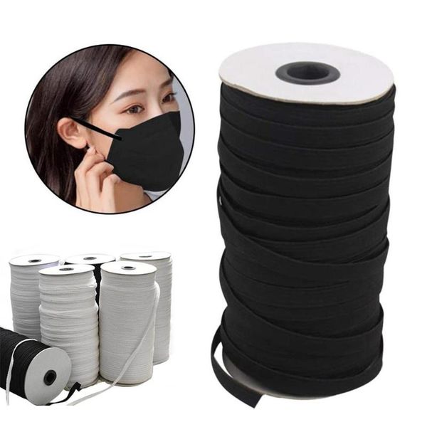 20m/roll multifunction mask elastic band heavy stretch band cord mask ear straps sewing accessories for sewing crafts diy, Black;white
20m/roll multifunction mask elastic band heavy stretch band cord mask ear straps sewing accessories for sewing crafts diy, Black;white