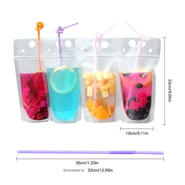 500pcs clear drink pouches bags zipper stand-up plastic drinking bag with straw with holder reclosable heat-proof
500pcs clear drink pouches bags zipper stand-up plastic drinking bag with straw with holder reclosable heat-proof