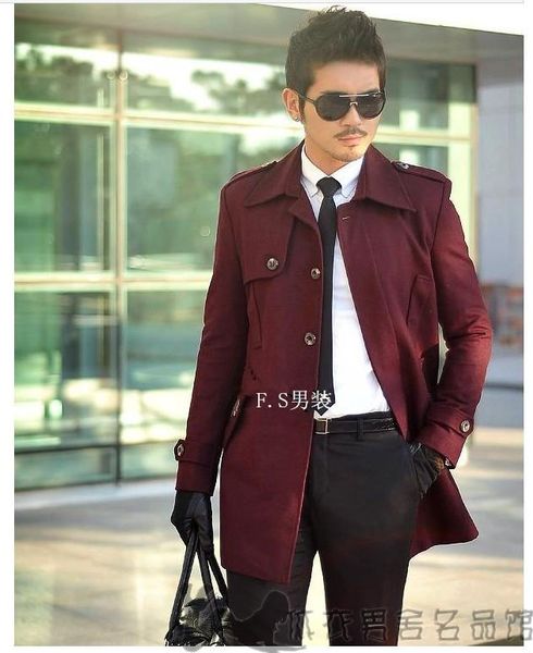 wine red winter slim single-breasted wool coat casual new autumn winter 2019 men's casacos masculino men coat long 1 3xl, Black
wine red winter slim single-breasted wool coat casual new autumn winter 2019 men's casacos masculino men coat long 1 3xl, Black