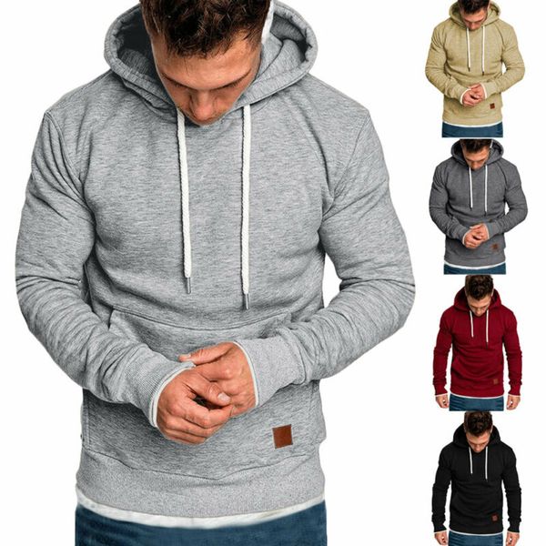 men sports casual wear drawstring hoodies sweatshirt solid hoodies jogging jackets men fall sweatshirts autumn winter pullover, Black;red
men sports casual wear drawstring hoodies sweatshirt solid hoodies jogging jackets men fall sweatshirts autumn winter pullover, Black;red