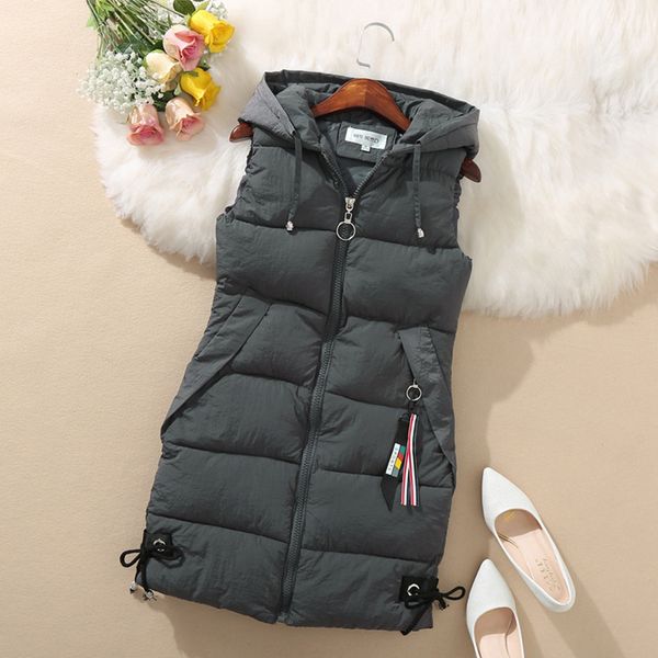 women's sleeveless hooded pocket vest jacket thicken warm cotton padded vests female plus size 3xl 2019 autumn winter waistcoat, Black;white
women's sleeveless hooded pocket vest jacket thicken warm cotton padded vests female plus size 3xl 2019 autumn winter waistcoat, Black;white