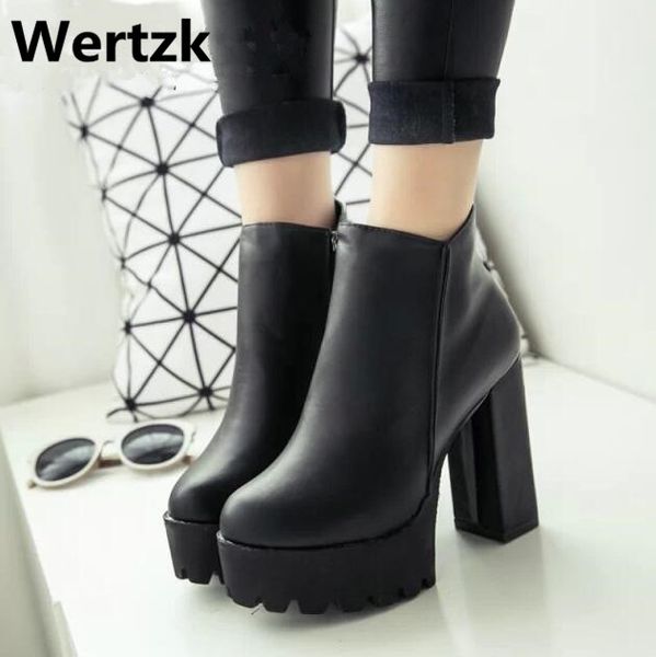 new ultra high heels shoes woman female round toe boots thick heel platform women shoes ankle boots l11, Black
new ultra high heels shoes woman female round toe boots thick heel platform women shoes ankle boots l11, Black