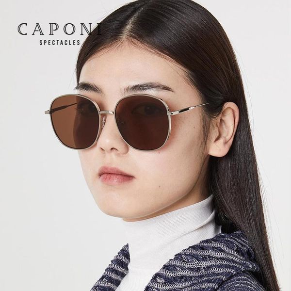 caponi 2020 korea brand design women gentle polarized sunglasses vintage metal men sun glasses retro eyewear bling gm31323, White;black
caponi 2020 korea brand design women gentle polarized sunglasses vintage metal men sun glasses retro eyewear bling gm31323, White;black