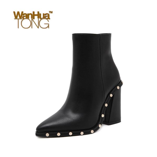 female zipper pointed toe minimalism ankle boots daily rivet heterotypic heel cool black women shoes
female zipper pointed toe minimalism ankle boots daily rivet heterotypic heel cool black women shoes
