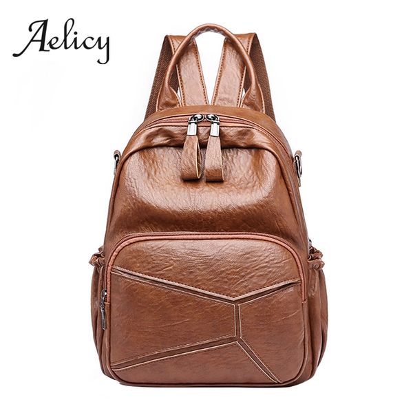 aelicy leather backpack women travel satchel quality pu school bag lady fashion retro female shoulder bag multi-purpose
aelicy leather backpack women travel satchel quality pu school bag lady fashion retro female shoulder bag multi-purpose