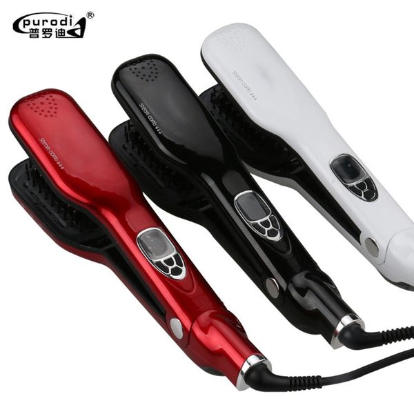 ionic ceramic hair straightening brush ceramic professional fast comb electric steam hair straightener brush, Black
ionic ceramic hair straightening brush ceramic professional fast comb electric steam hair straightener brush, Black