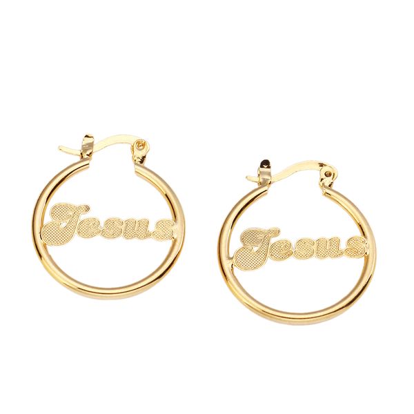 new jesus religious christian fashion brass round earrings gold color stud jesus earrings, Golden;silver
new jesus religious christian fashion brass round earrings gold color stud jesus earrings, Golden;silver