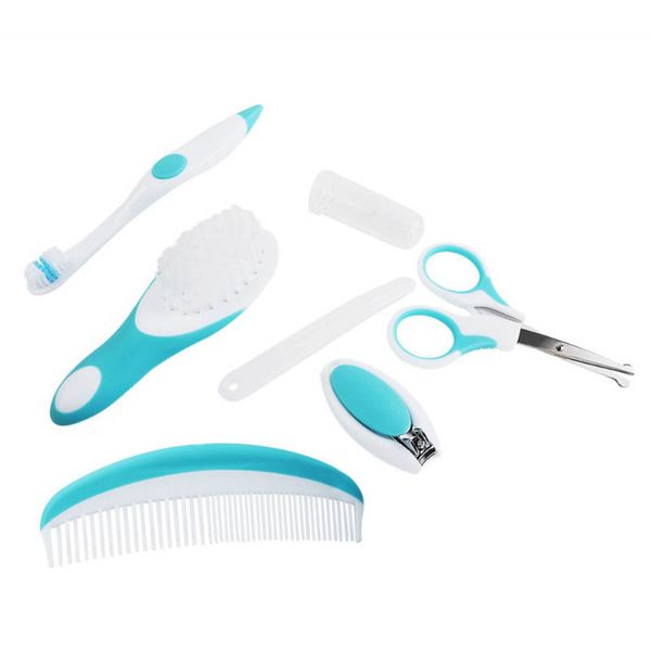 7pcs/baby grooming care manicure set baby healthcare special nail clippers comb emery hairbrush tool newborn safety care(blue
7pcs/baby grooming care manicure set baby healthcare special nail clippers comb emery hairbrush tool newborn safety care(blue