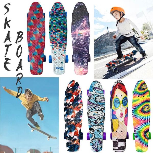 скейтборд 22inch пластиковые mini cruiser скейтборд длинные доски ретро скейтборд longboard графический printed дети scooter l624
скейтборд 22inch пластиковые mini cruiser скейтборд длинные доски ретро скейтборд longboard графический printed дети scooter l624
