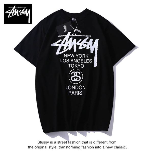 stussys tide brand short sleeved mens designer t shirt letter printing t-shirt cotton sports round neck t-shirt slim t-shirt, White;black
stussys tide brand short sleeved mens designer t shirt letter printing t-shirt cotton sports round neck t-shirt slim t-shirt, White;black