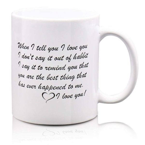 outkitkit funny coffee mug valentine's day mug, novelty gift present white ceramic coffee mug for christmas birthday dropship
outkitkit funny coffee mug valentine's day mug, novelty gift present white ceramic coffee mug for christmas birthday dropship