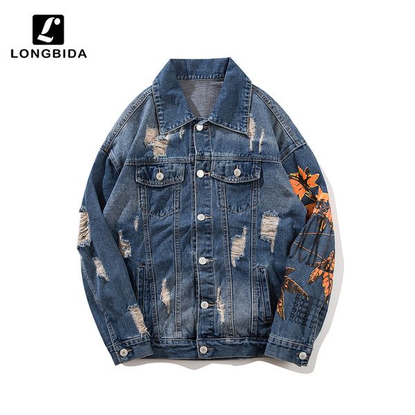 longbida new fashion jeans jacket men leaf print male denim jean jackets hip hop overcoats casual streetwear, Black;brown
longbida new fashion jeans jacket men leaf print male denim jean jackets hip hop overcoats casual streetwear, Black;brown