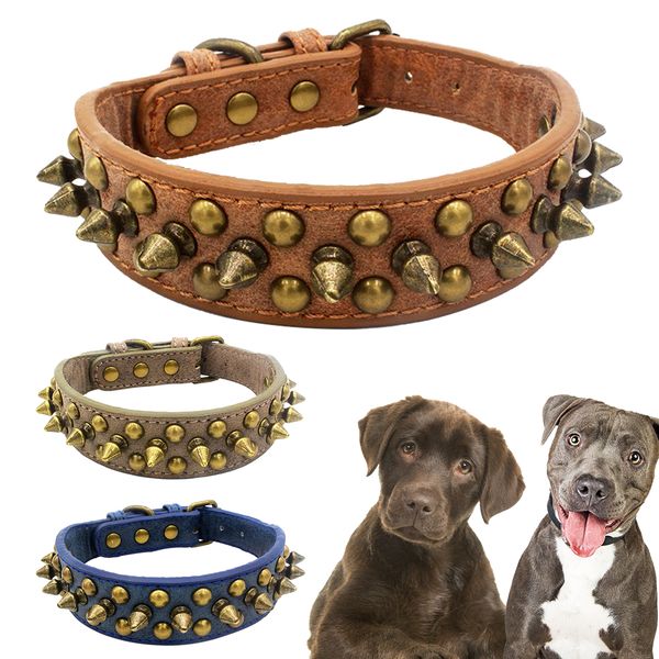 dog collar leather punk spiked studded rivet dog collars round spikes durable pet products for small/medium/larges dogs xs-xl
dog collar leather punk spiked studded rivet dog collars round spikes durable pet products for small/medium/larges dogs xs-xl