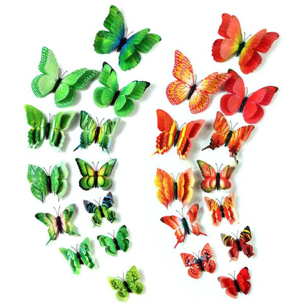 12 pcs new double-layer stereo simulation butterfly 3d stereo butterfly wall stickers refrigerator stickers home decoration hd9
12 pcs new double-layer stereo simulation butterfly 3d stereo butterfly wall stickers refrigerator stickers home decoration hd9