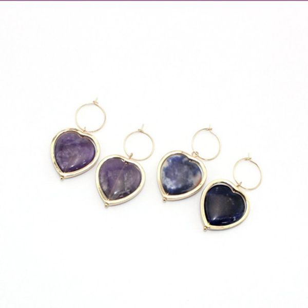 wholesale 10 pairs romantic style gold plated love heart amethyst crystal dangle earrings for women fashion jewelry, Silver
wholesale 10 pairs romantic style gold plated love heart amethyst crystal dangle earrings for women fashion jewelry, Silver